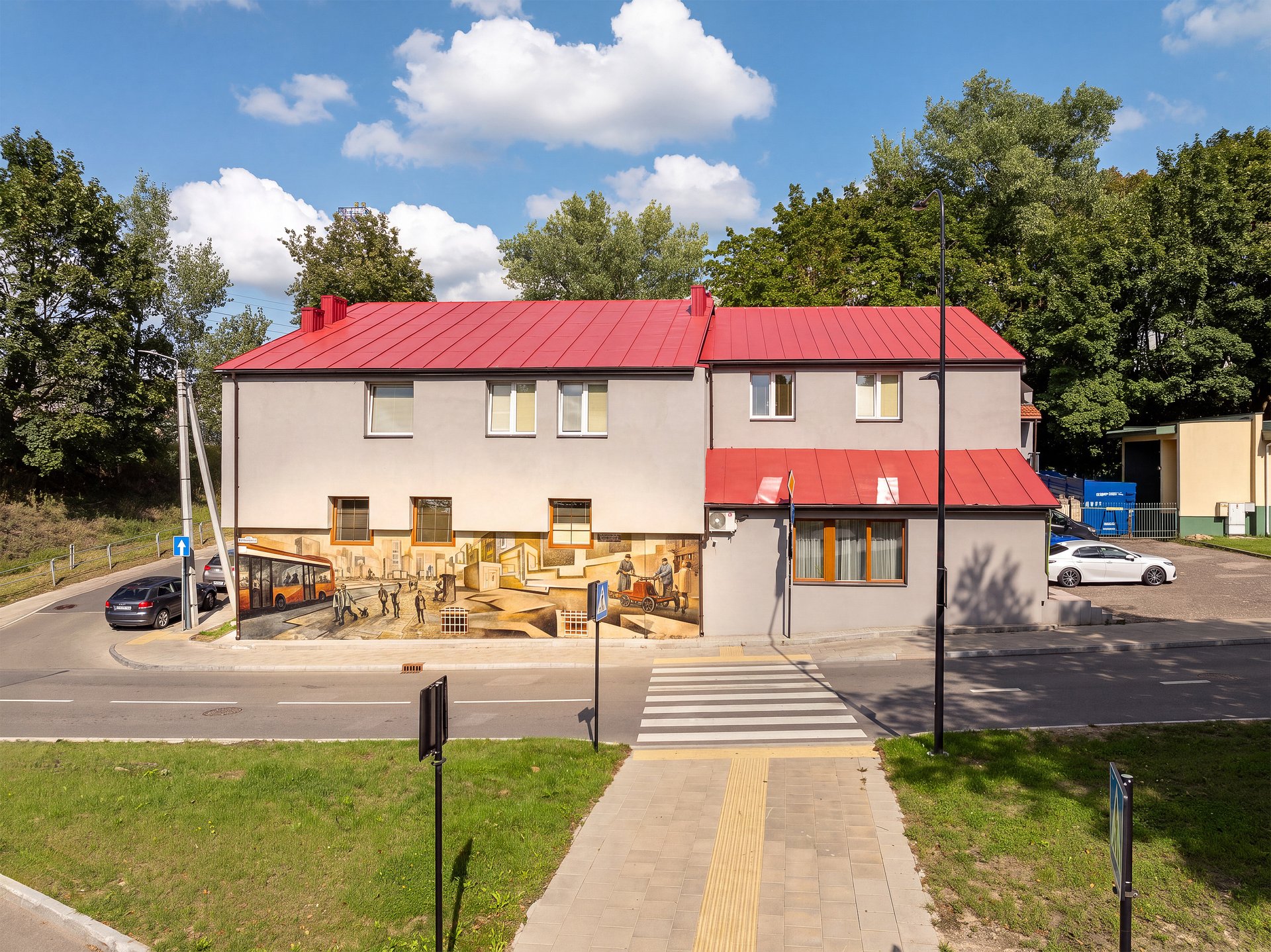 „Fortuna hostel“ pastatas iš gatvės pusės