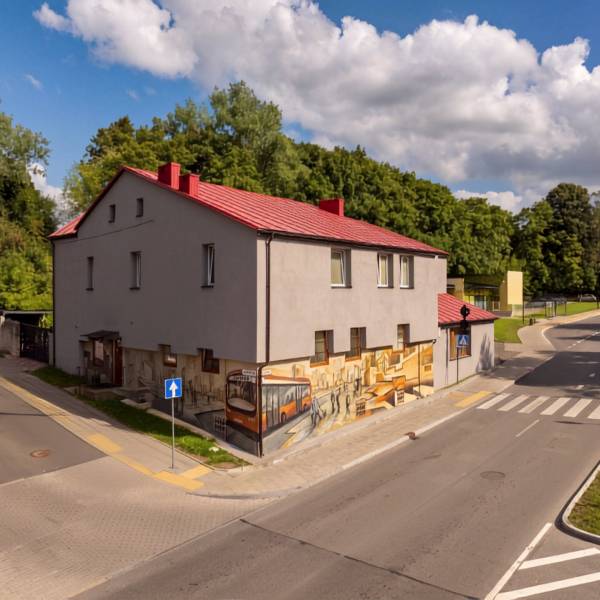 Fortuna hostel building at the street junction